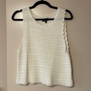 Perfect Topshop White Crochet Top